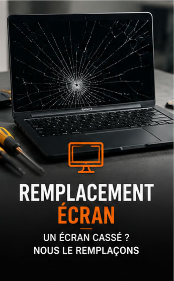Remplacement écran pc portable