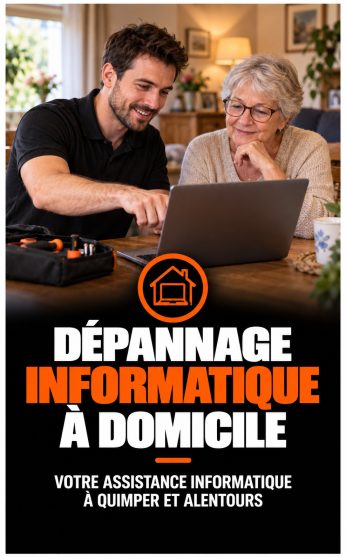 Dépannage informatique à domicile à Quimper
